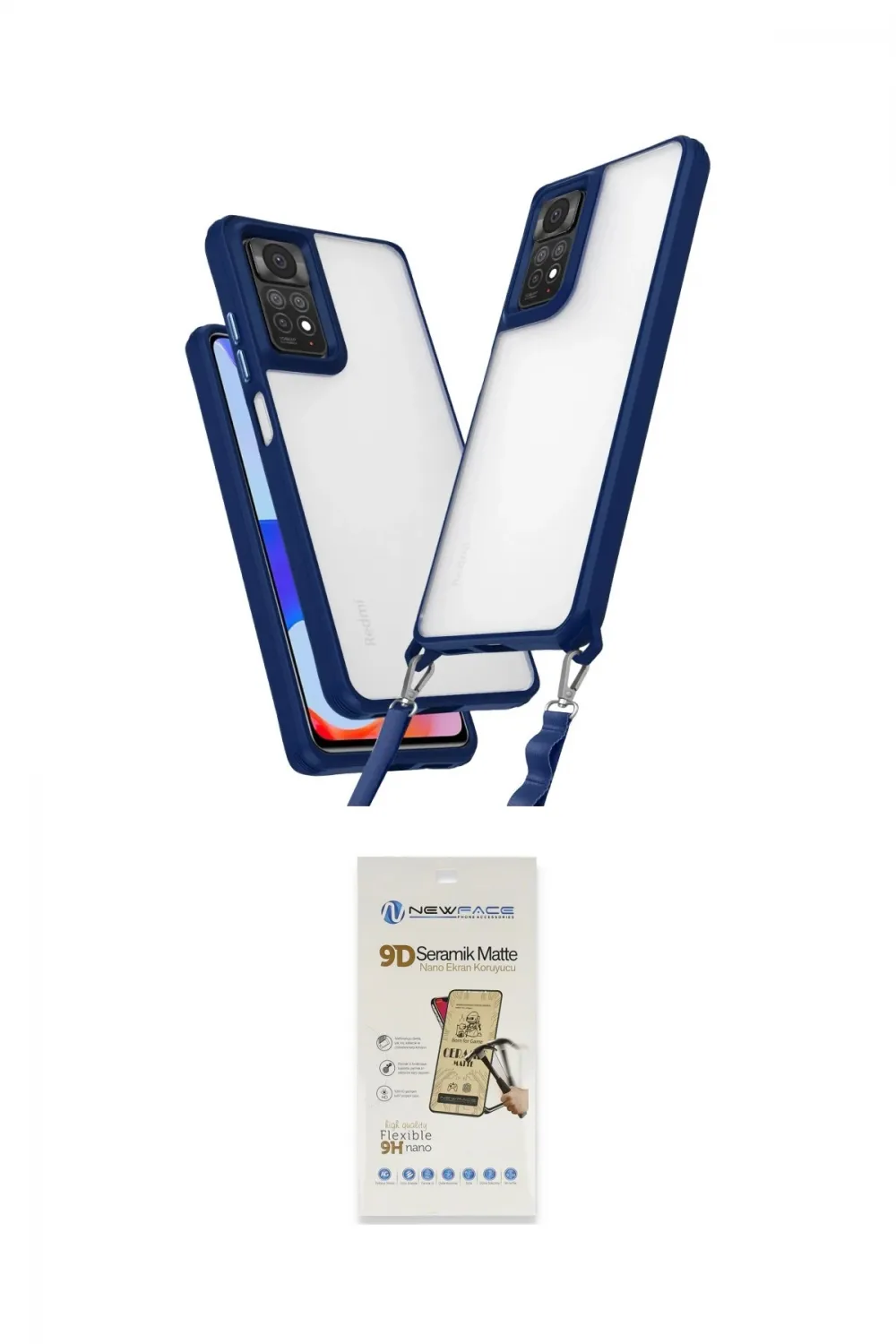 ieg™ Redmi Note 11 Pro Kılıf Ufuk Klasik - Siyah Mat Seramik Nano Ekran Koruyucu
