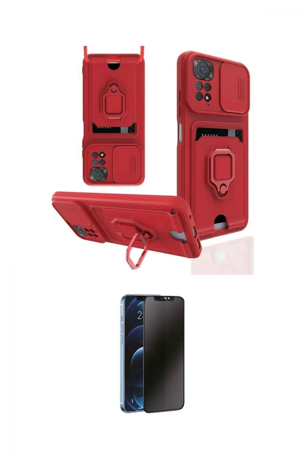 ieg™ Redmi Note 11 Pro Kılıf Vadi Form Prime - Siyah 3D Antistatik Hayalet Cam Ekran Koruyucu