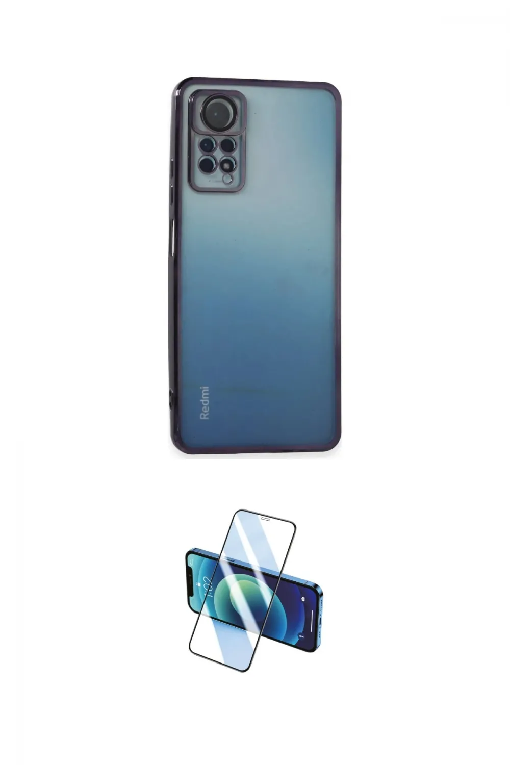 ieg™ Redmi Note 11 Pro Kılıf Vadi Minimal - Siyah 3D Antistatik Seramik Nano Ekran Koruyucu