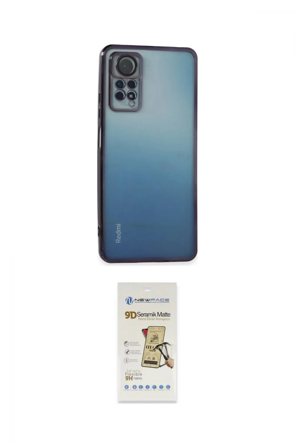 ieg™ Redmi Note 11 Pro Kılıf Vadi Minimal - Siyah Mat Seramik Nano Ekran Koruyucu
