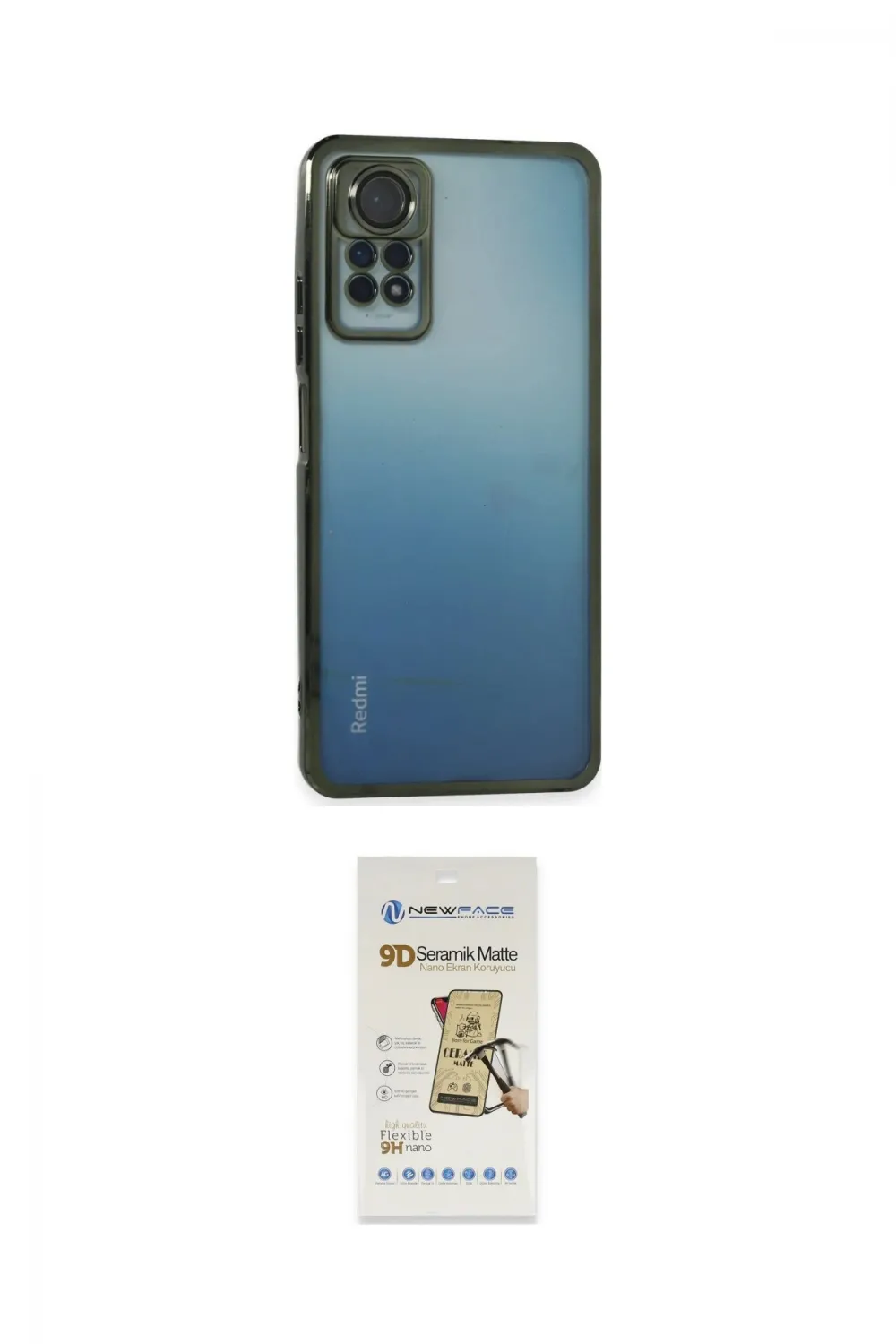 ieg™ Redmi Note 11 Pro Kılıf Vadi Minimal - Siyah Mat Seramik Nano Ekran Koruyucu