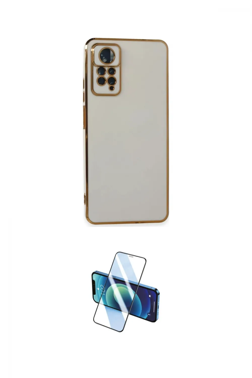 ieg™ Redmi Note 11 Pro Kılıf Yankı Serisi - Siyah 3D Antistatik Cam Ekran Koruyucu