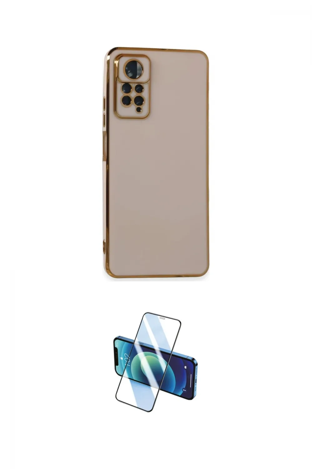 ieg™ Redmi Note 11 Pro Kılıf Yankı Serisi - Siyah 3D Antistatik Cam Ekran Koruyucu