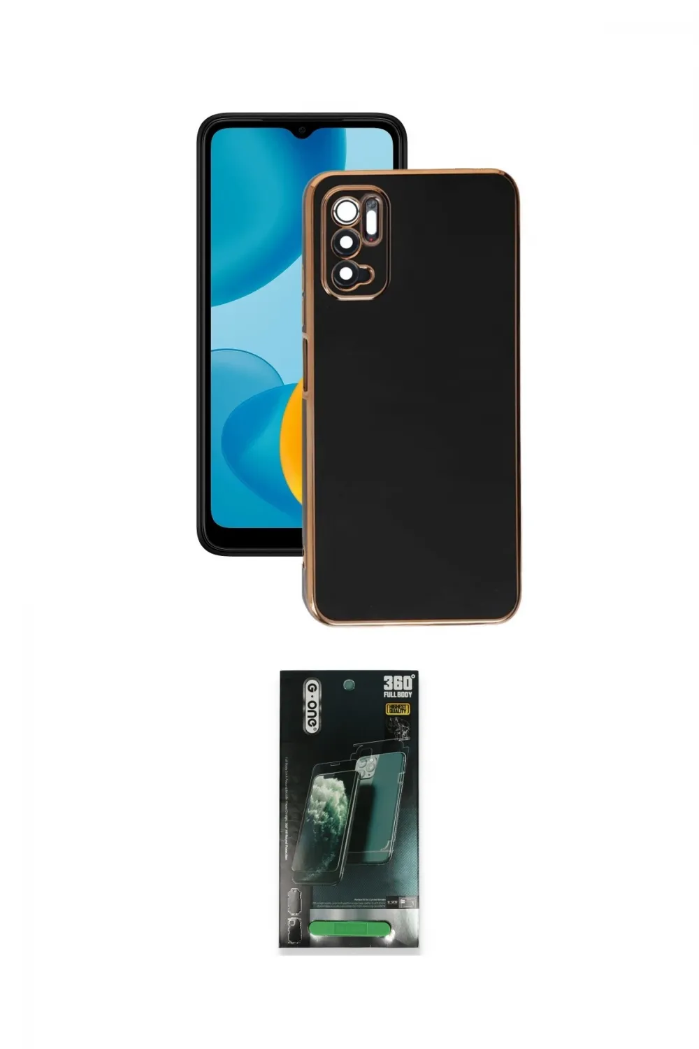 ieg™ Redmi Note 11 SE Kılıf Yankı Serisi - Şeffaf 360 Full Body Arka Koruyucu