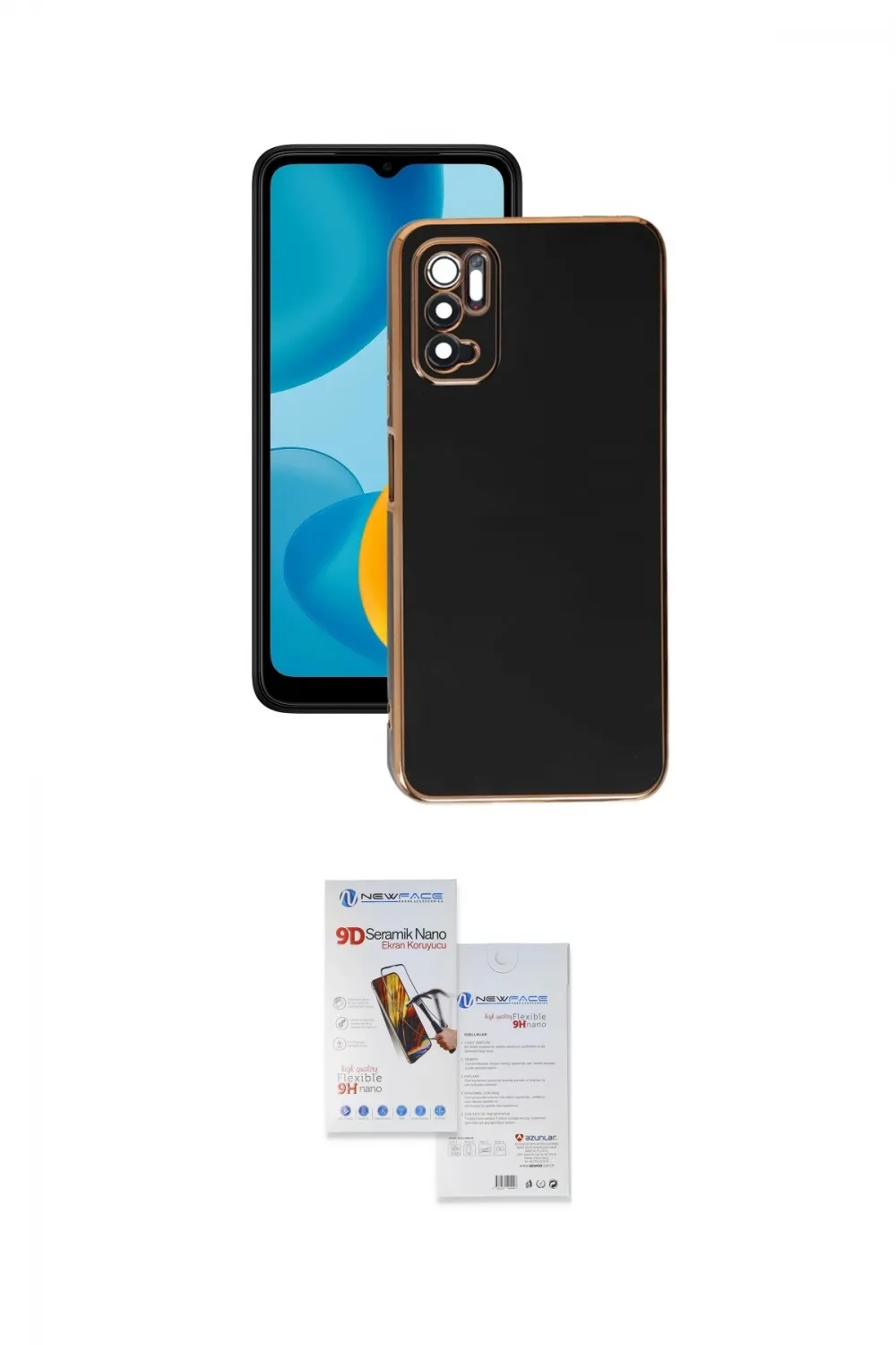 ieg™ Redmi Note 11 SE Kılıf Yankı Serisi - Siyah Seramik Nano Ekran Koruyucu