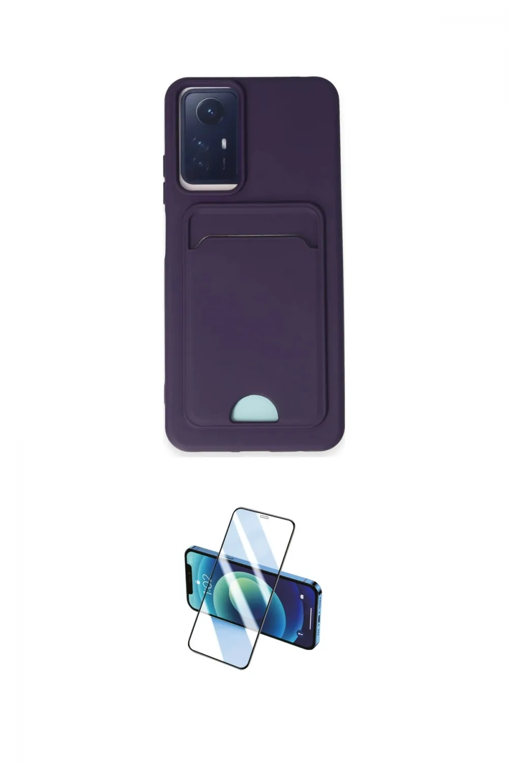 ieg™ Redmi Note 11S Kılıf Vadi Çizgi Prime - Siyah 3D Antistatik Cam Ekran Koruyucu