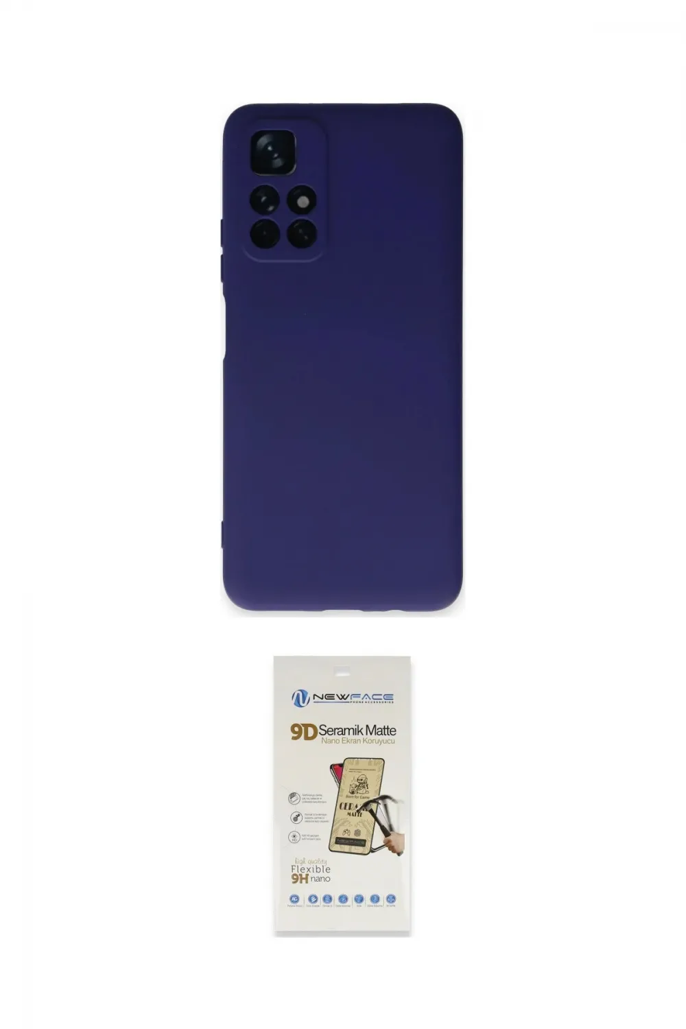 ieg™ Redmi Note 11T Kılıf Ahenk Serisi - Siyah Mat Seramik Nano Ekran Koruyucu