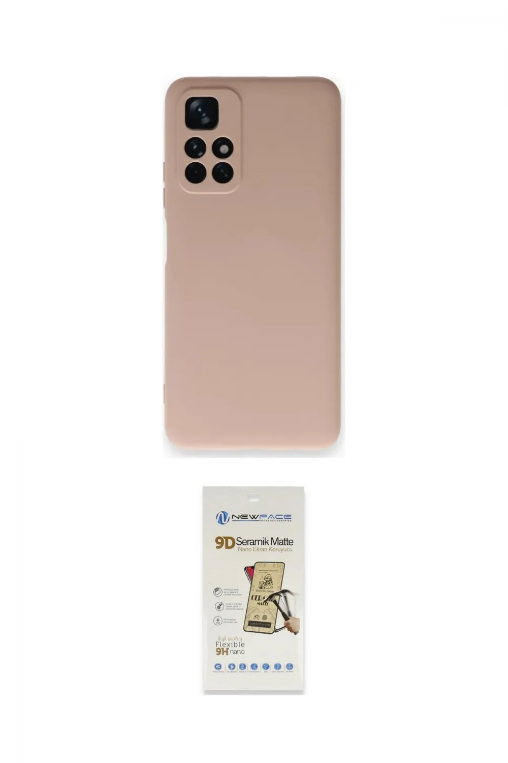 ieg™ Redmi Note 11T Kılıf Ahenk Serisi - Siyah Mat Seramik Nano Ekran Koruyucu