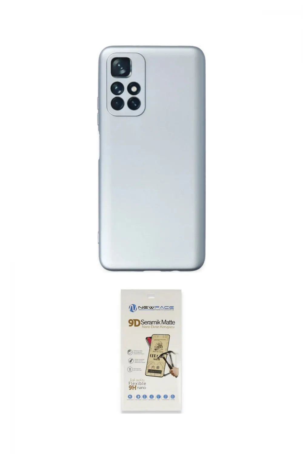 ieg™ Redmi Note 11T Kılıf Ahenk Serisi - Siyah Mat Seramik Nano Ekran Koruyucu