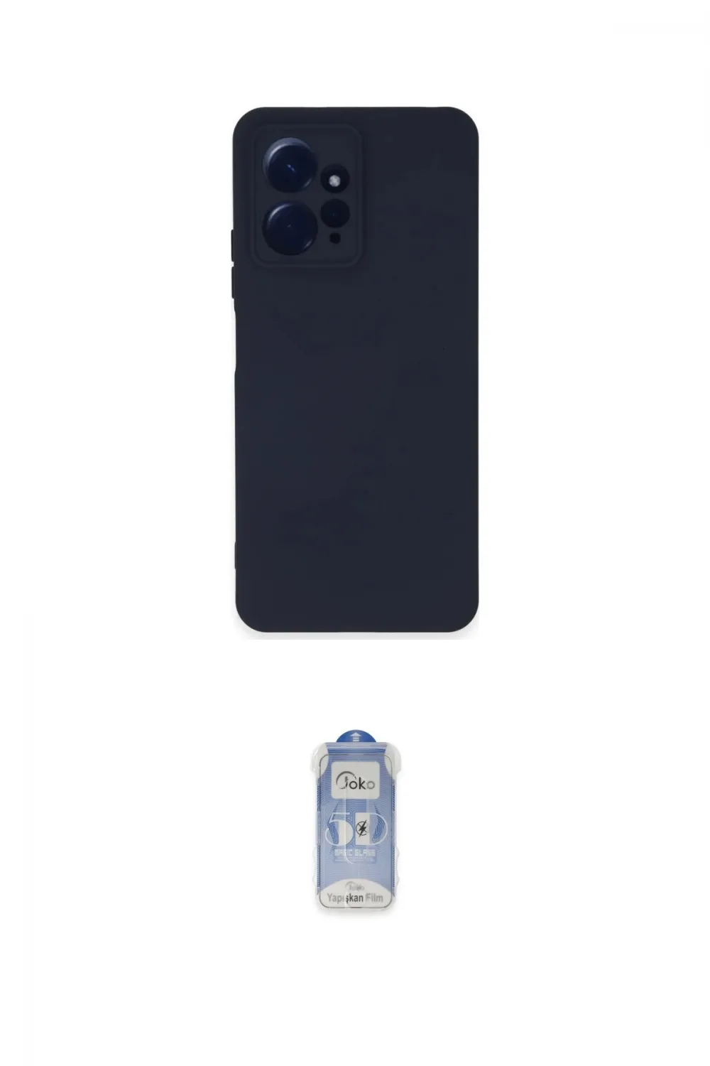 ieg™ Redmi Note 12 4G Kılıf Ahenk Serisi - Siyah Joko Magic 5D Cam