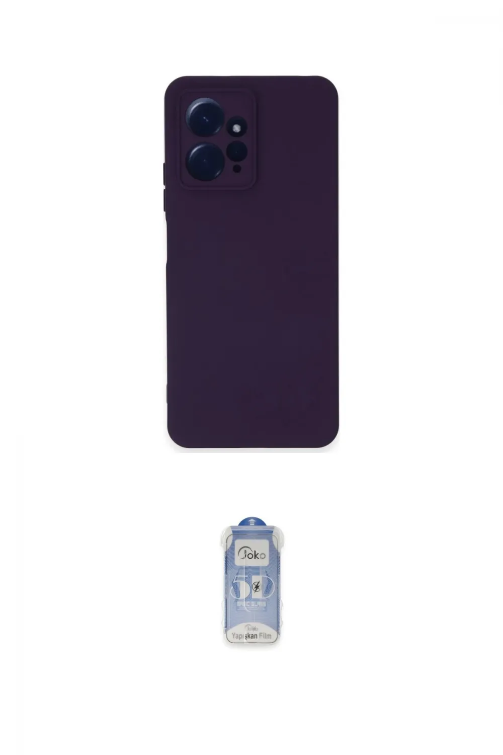 ieg™ Redmi Note 12 4G Kılıf Ahenk Serisi - Siyah Joko Magic 5D Cam