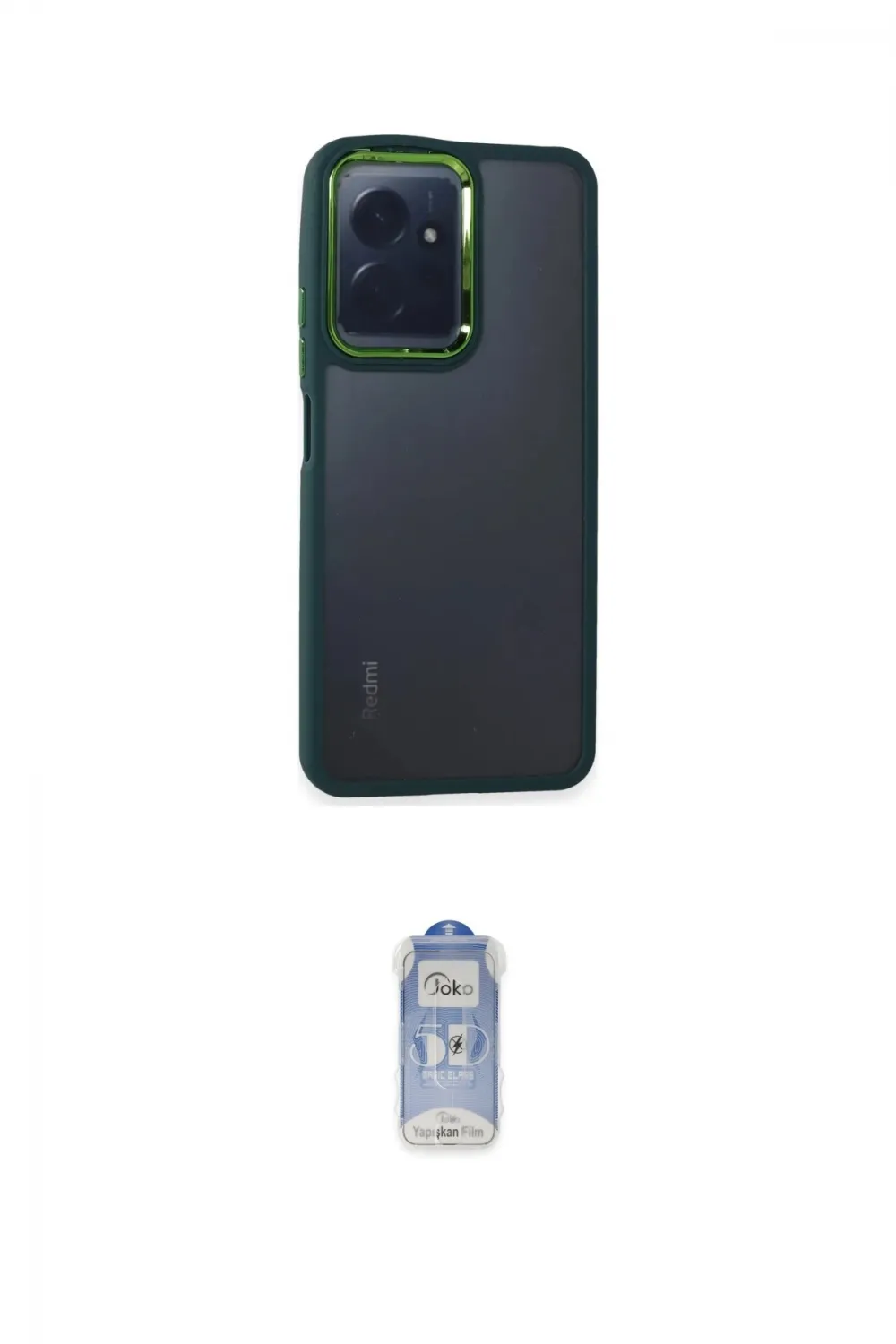 ieg™ Redmi Note 12 4G Kılıf Eksen Doku Prime - Siyah Joko Magic 5D Cam
