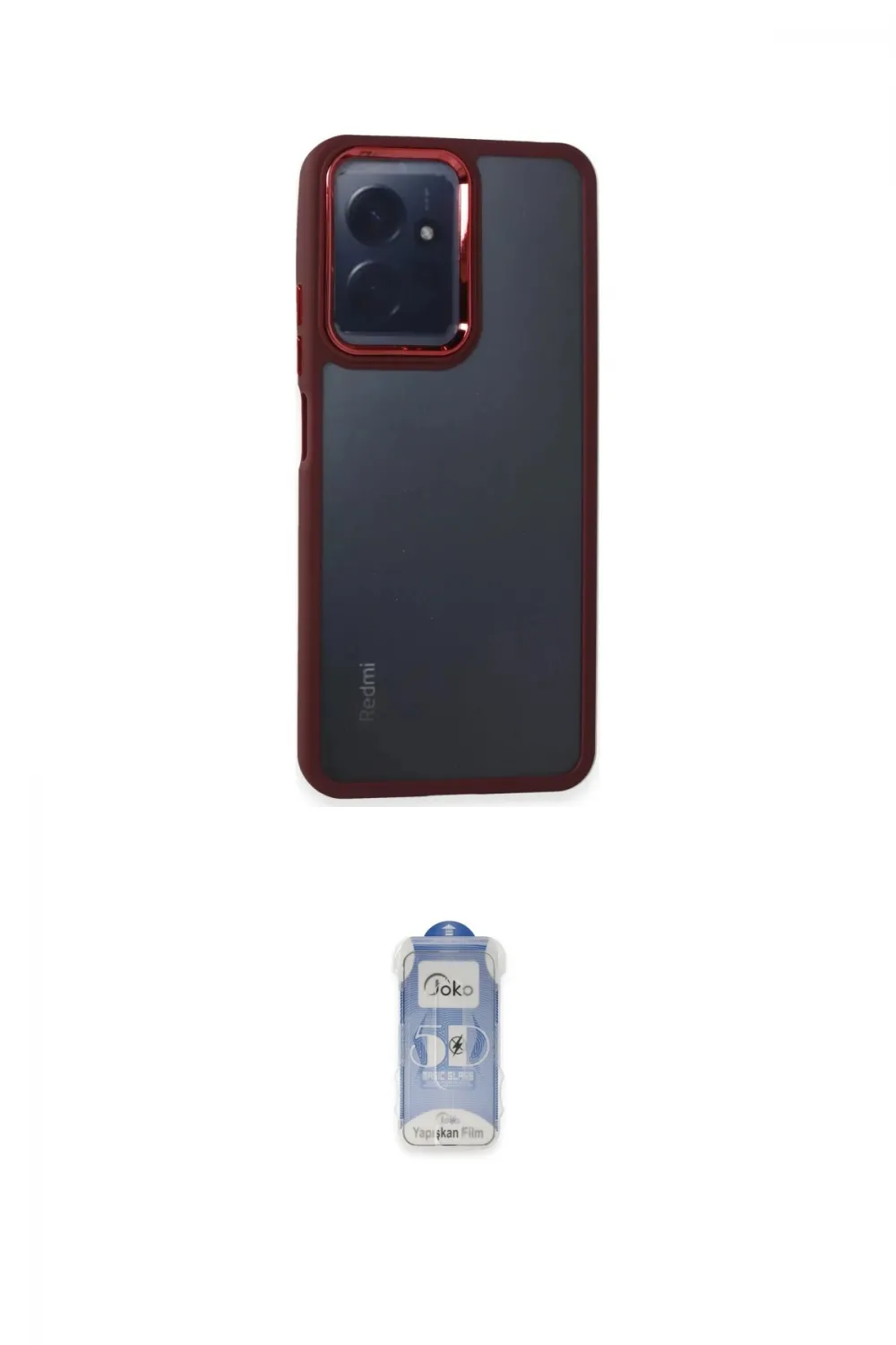 ieg™ Redmi Note 12 4G Kılıf Eksen Doku Prime - Siyah Joko Magic 5D Cam