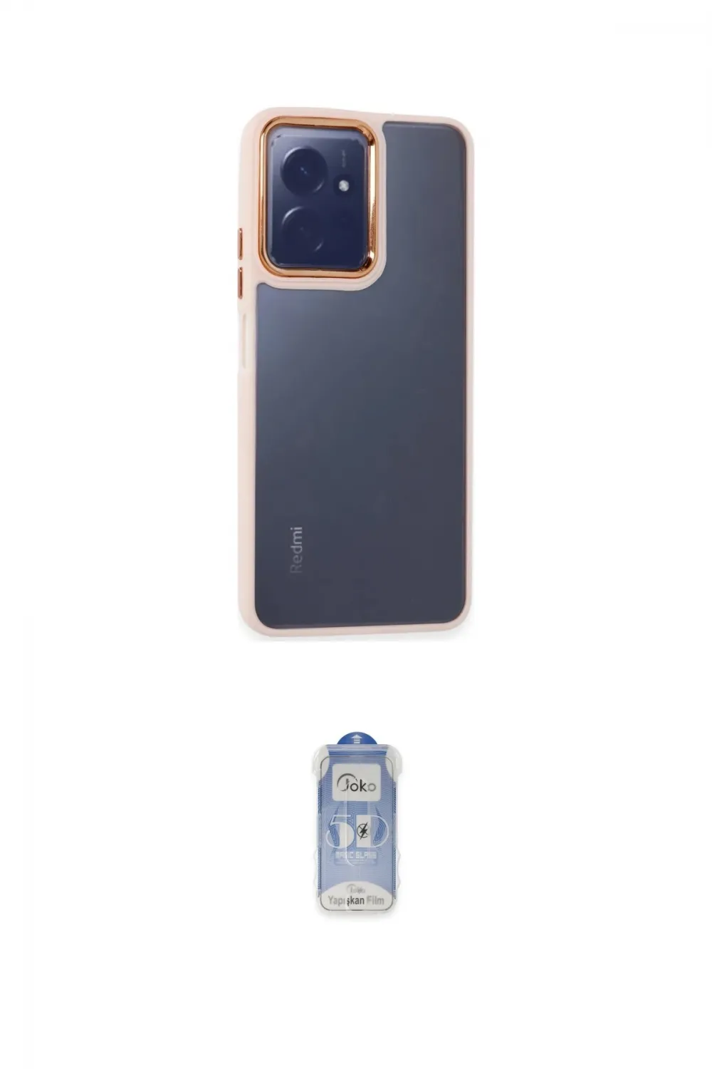 ieg™ Redmi Note 12 4G Kılıf Eksen Doku Prime - Siyah Joko Magic 5D Cam