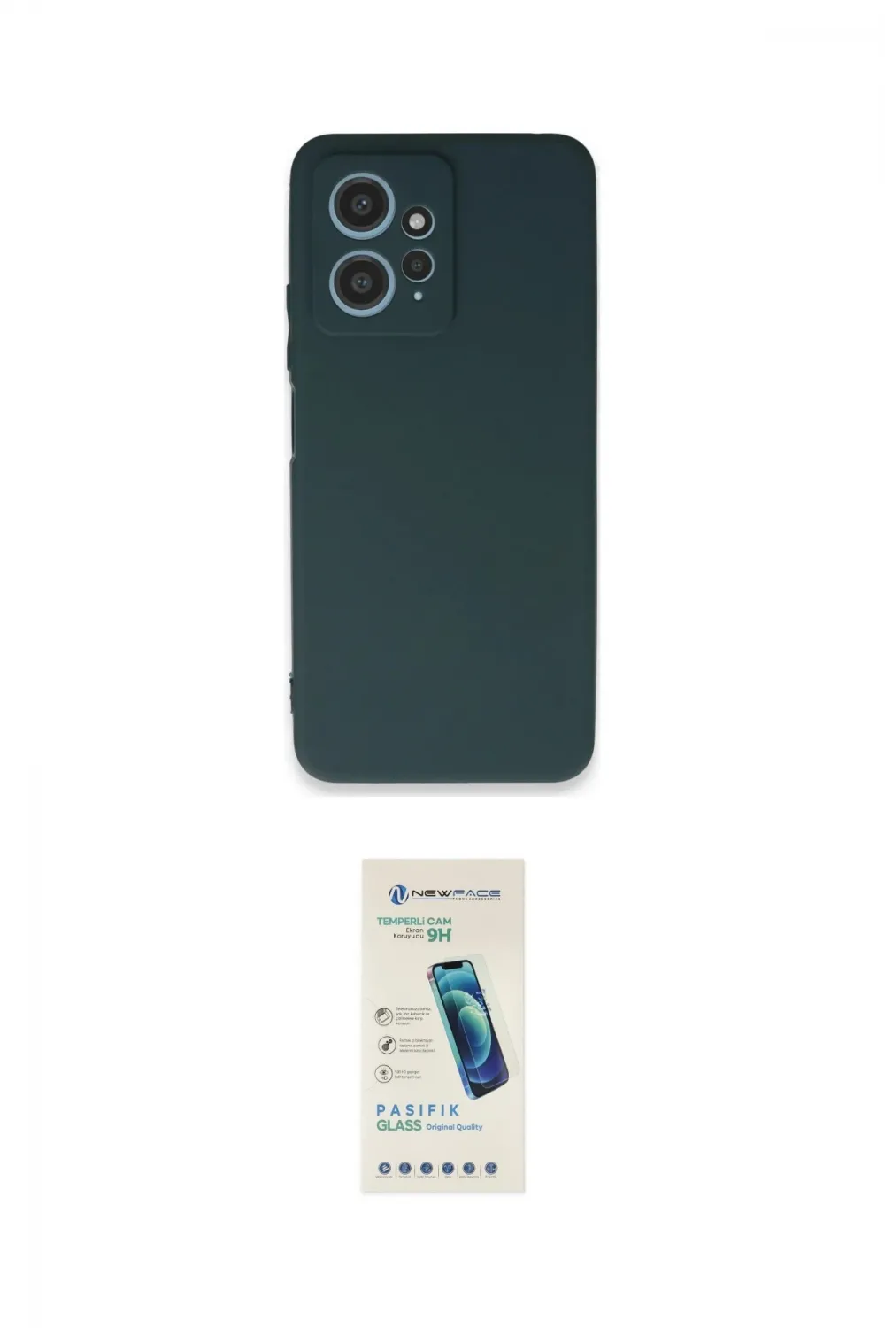 ieg™ Redmi Note 12 4G Kılıf Kozmos Yansıma Özel Seri - Şeffaf Pasifik Cam Ekran Koruyucu