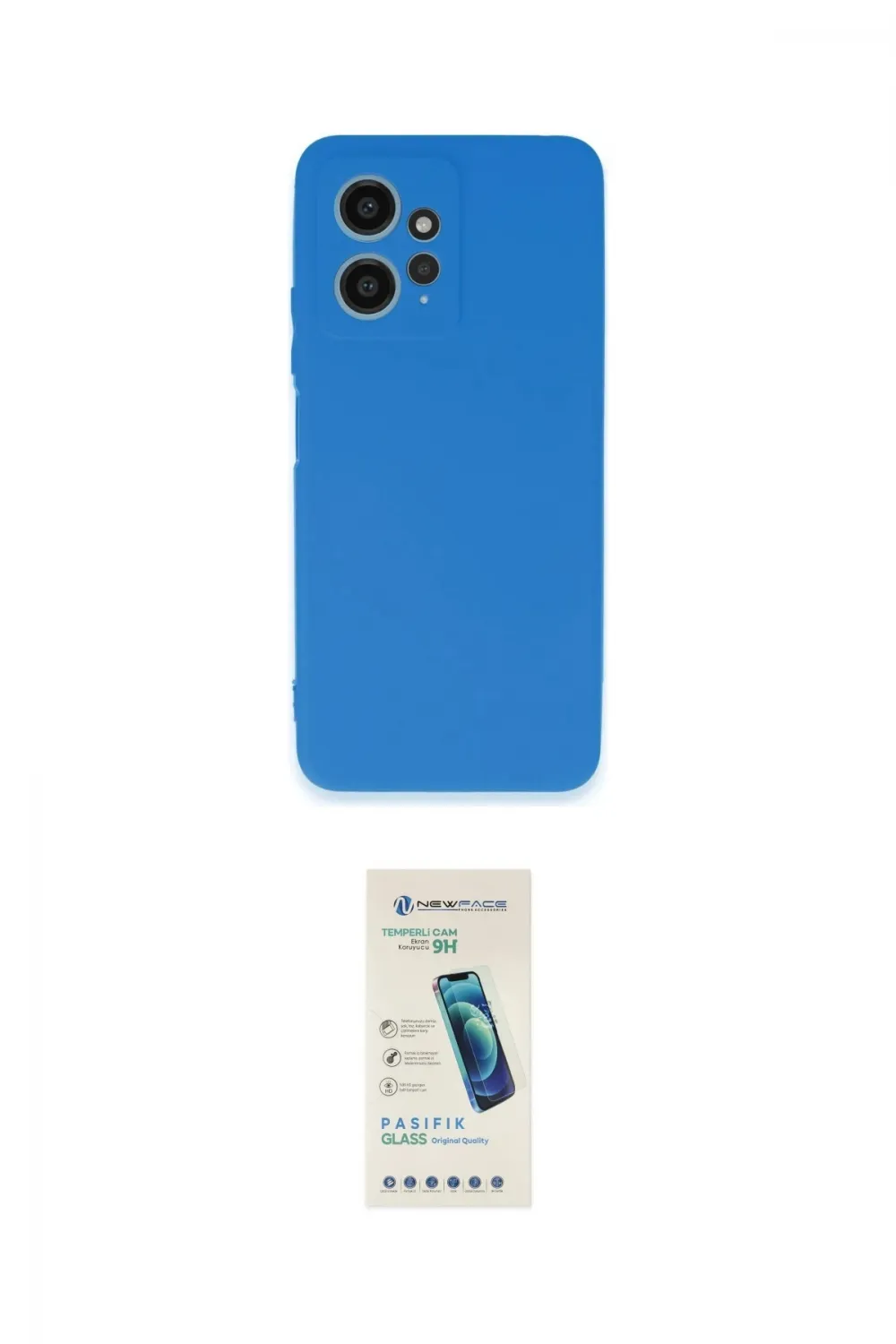 ieg™ Redmi Note 12 4G Kılıf Kozmos Yansıma Özel Seri - Şeffaf Pasifik Cam Ekran Koruyucu