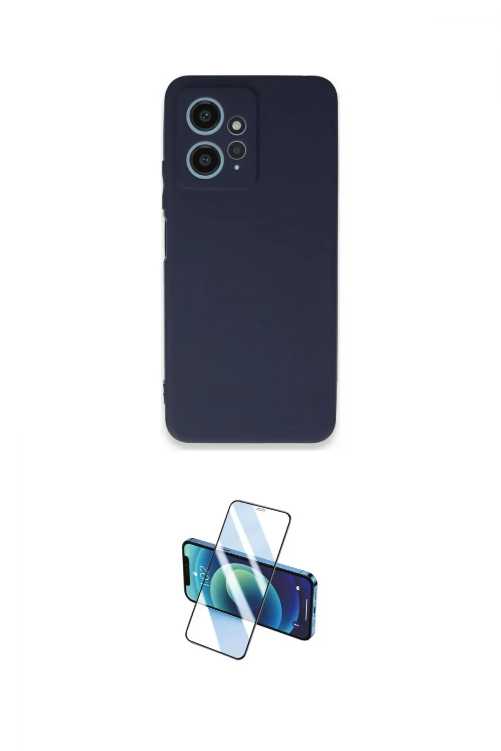 ieg™ Redmi Note 12 4G Kılıf Kozmos Yansıma Özel Seri - Siyah 3D Antistatik Seramik Nano Ekran Koruyucu