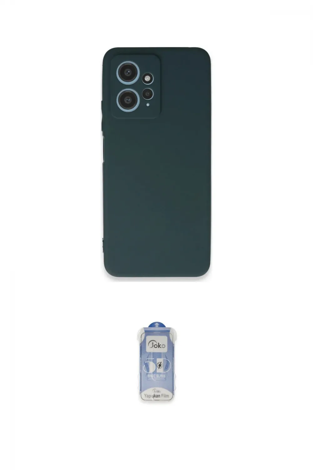 ieg™ Redmi Note 12 4G Kılıf Kozmos Yansıma Özel Seri - Siyah Joko Magic 5D Cam