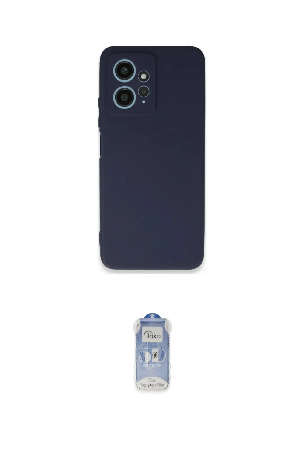 ieg™ Redmi Note 12 4G Kılıf Kozmos Yansıma Özel Seri - Siyah Joko Magic 5D Cam
