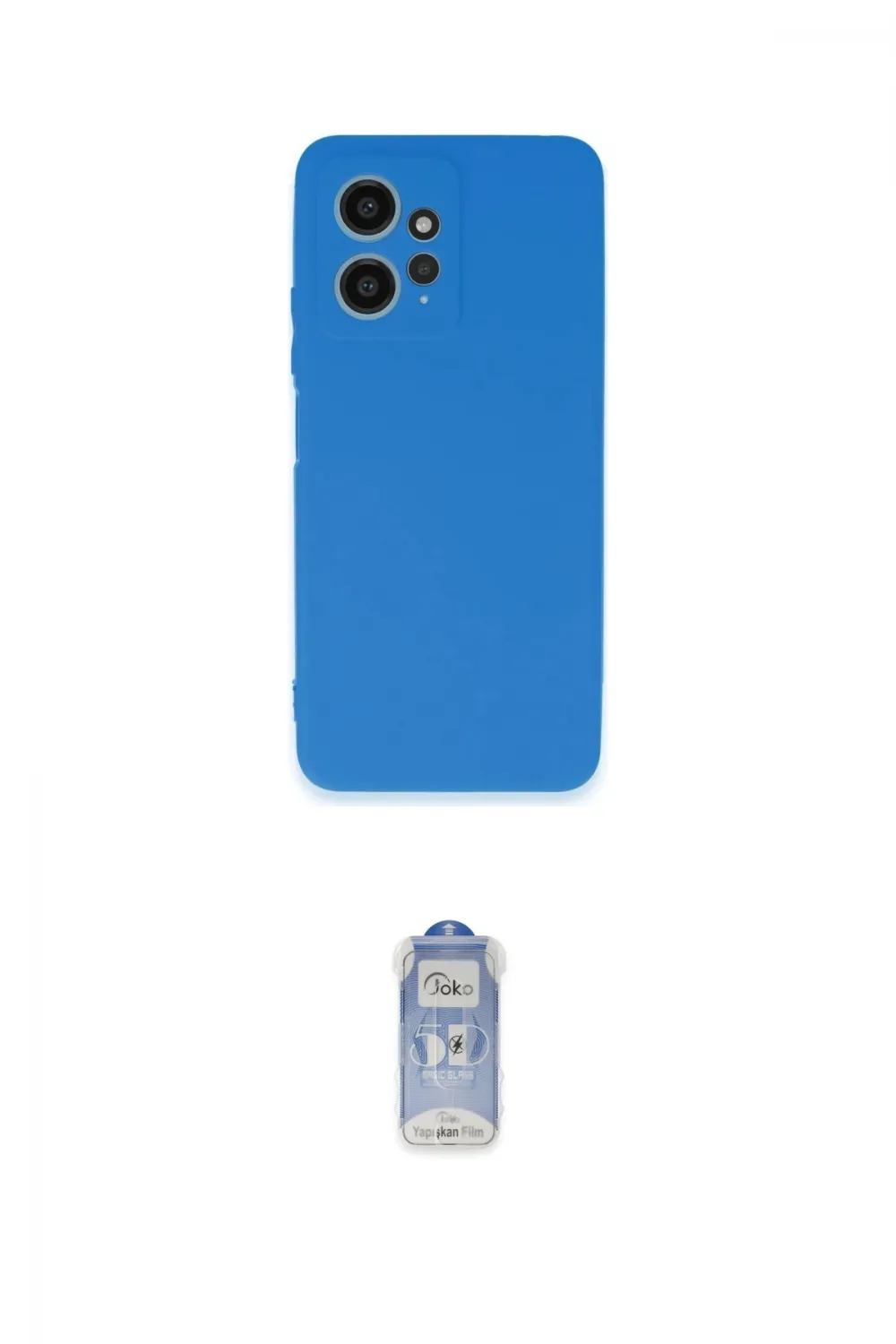 ieg™ Redmi Note 12 4G Kılıf Kozmos Yansıma Özel Seri - Siyah Joko Magic 5D Cam