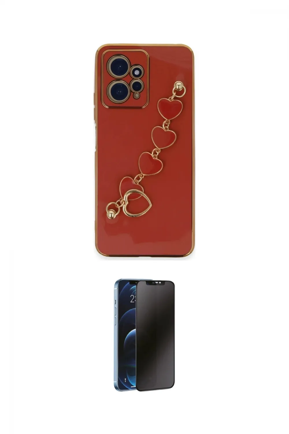 ieg™ Redmi Note 12 4G Kılıf Nova Işık Prime - Siyah 3D Antistatik Hayalet Cam Ekran Koruyucu