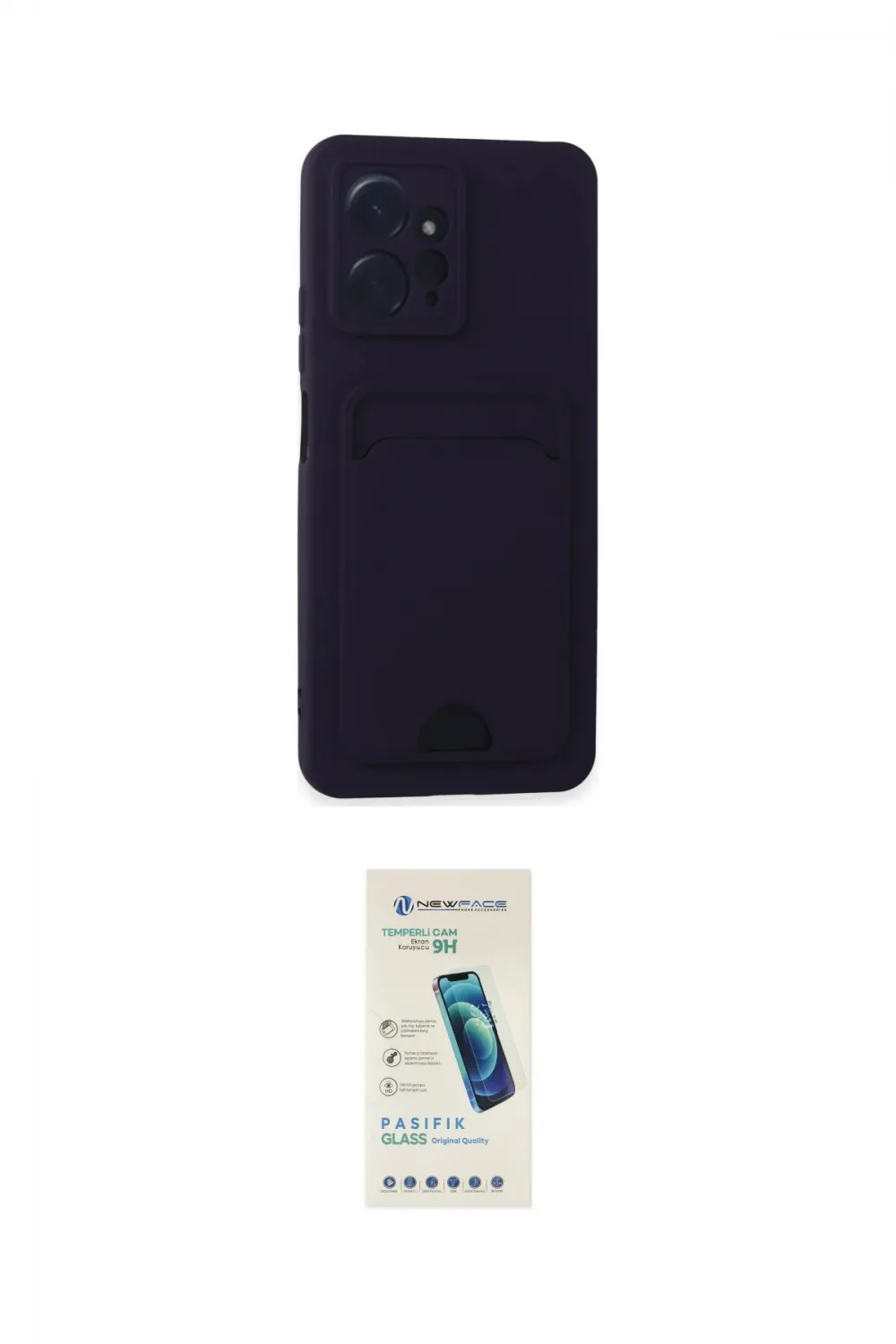 ieg™ Redmi Note 12 4G Kılıf Vadi Çizgi Prime - Şeffaf Pasifik Cam Ekran Koruyucu