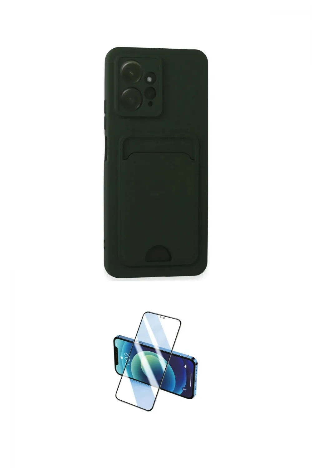 ieg™ Redmi Note 12 4G Kılıf Vadi Çizgi Prime - Siyah 3D Antistatik Seramik Nano Ekran Koruyucu