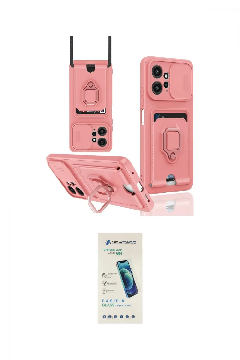 ieg™ Redmi Note 12 4G Kılıf Vadi Form Prime - Şeffaf Pasifik Cam Ekran Koruyucu