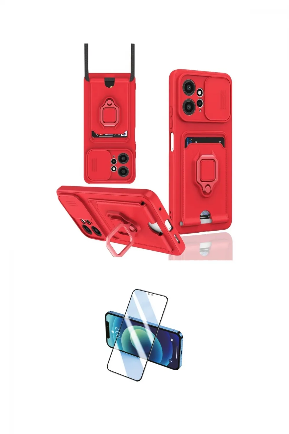 ieg™ Redmi Note 12 4G Kılıf Vadi Form Prime - Siyah 3D Antistatik Seramik Nano Ekran Koruyucu