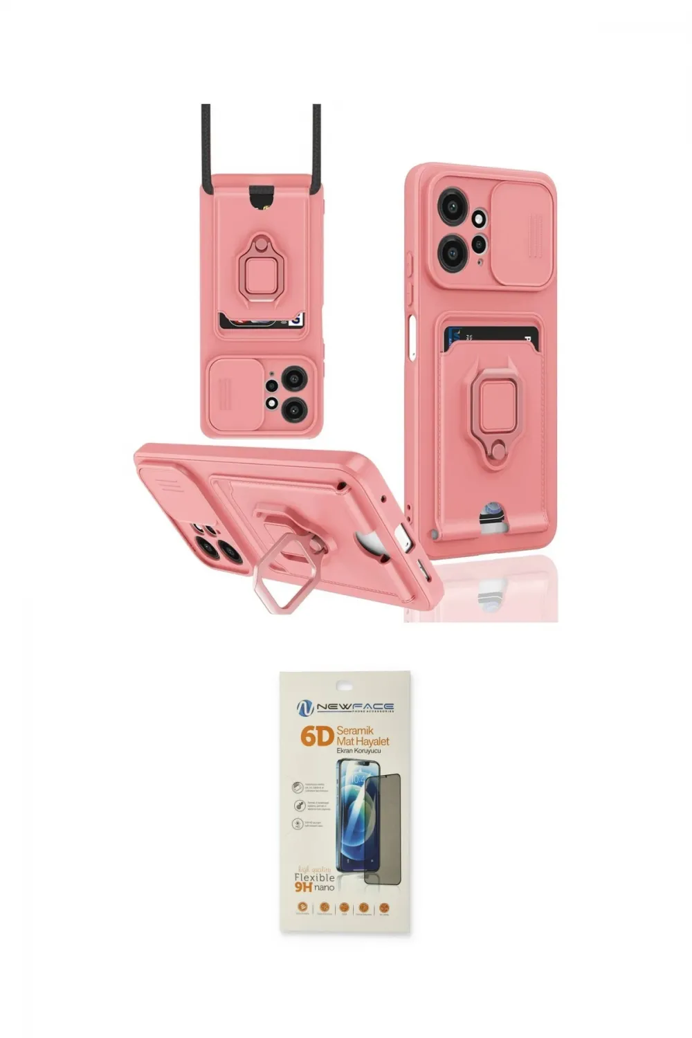 ieg™ Redmi Note 12 4G Kılıf Vadi Form Prime - Siyah 6D Mat Seramik Hayalet Nano Ekran Koruyucu