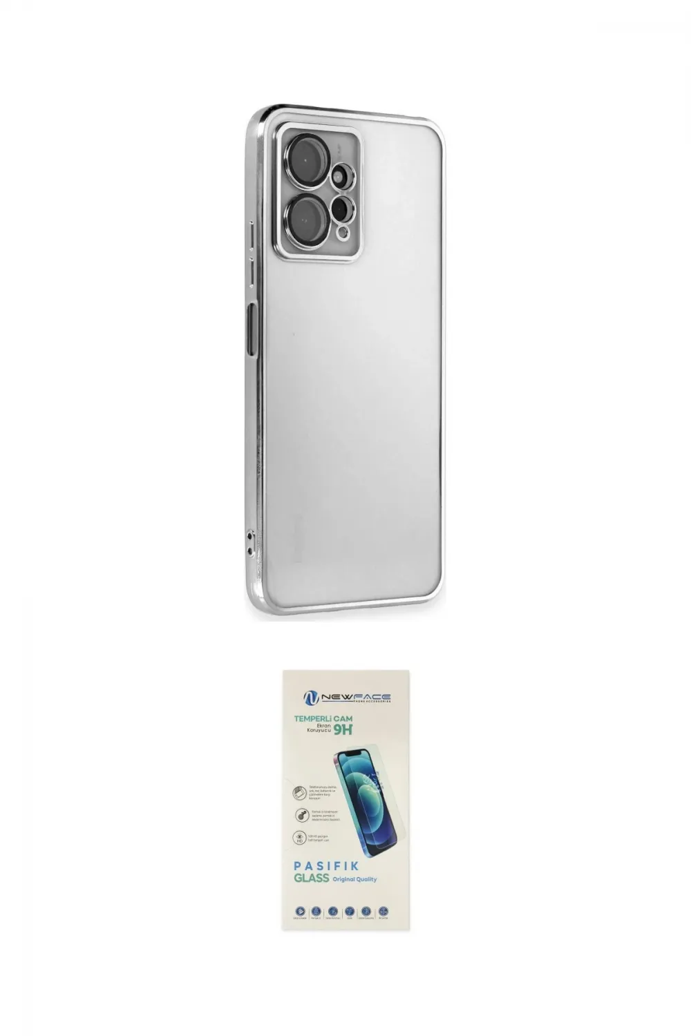 ieg™ Redmi Note 12 4G Kılıf Vadi Minimal - Şeffaf Pasifik Cam Ekran Koruyucu