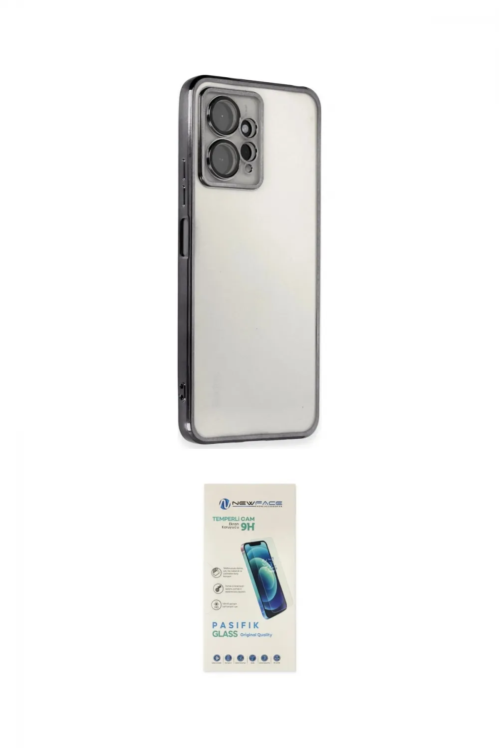 ieg™ Redmi Note 12 4G Kılıf Vadi Minimal - Şeffaf Pasifik Cam Ekran Koruyucu