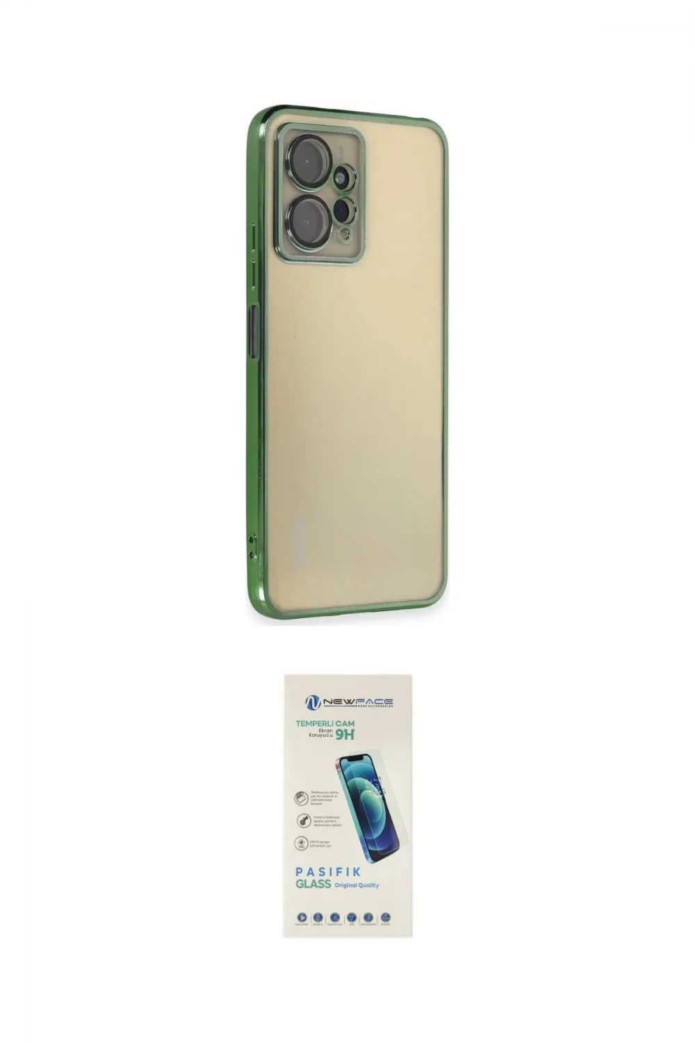 ieg™ Redmi Note 12 4G Kılıf Vadi Minimal - Şeffaf Pasifik Cam Ekran Koruyucu