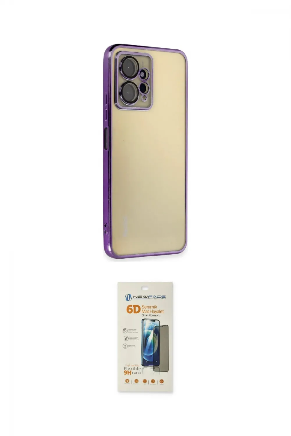 ieg™ Redmi Note 12 4G Kılıf Vadi Minimal - Siyah 6D Mat Seramik Hayalet Nano Ekran Koruyucu