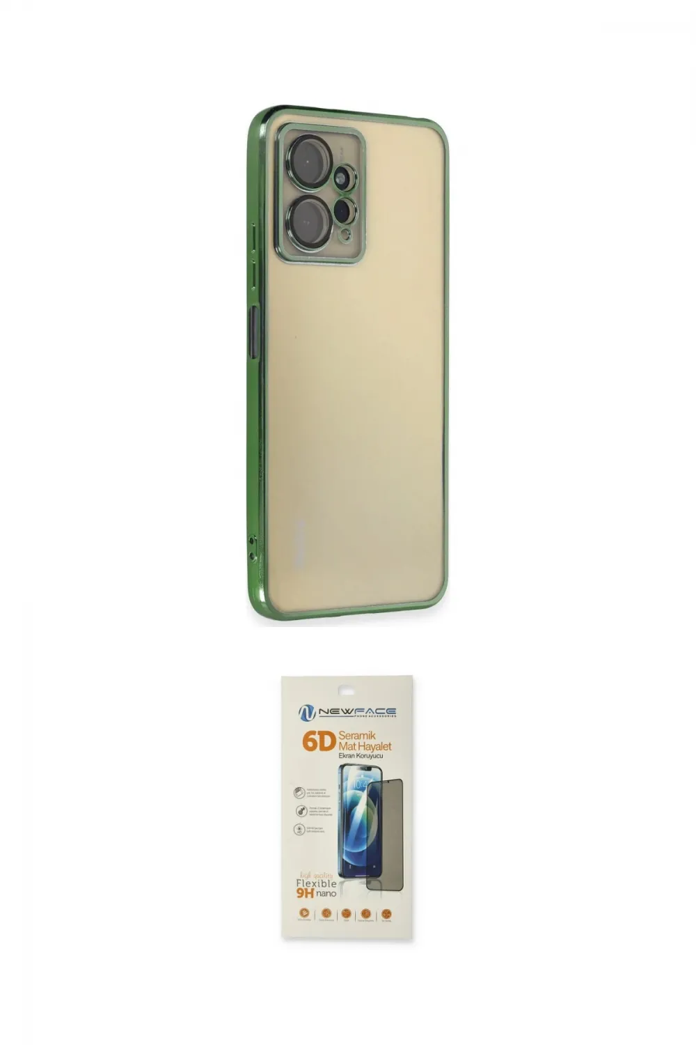ieg™ Redmi Note 12 4G Kılıf Vadi Minimal - Siyah 6D Mat Seramik Hayalet Nano Ekran Koruyucu