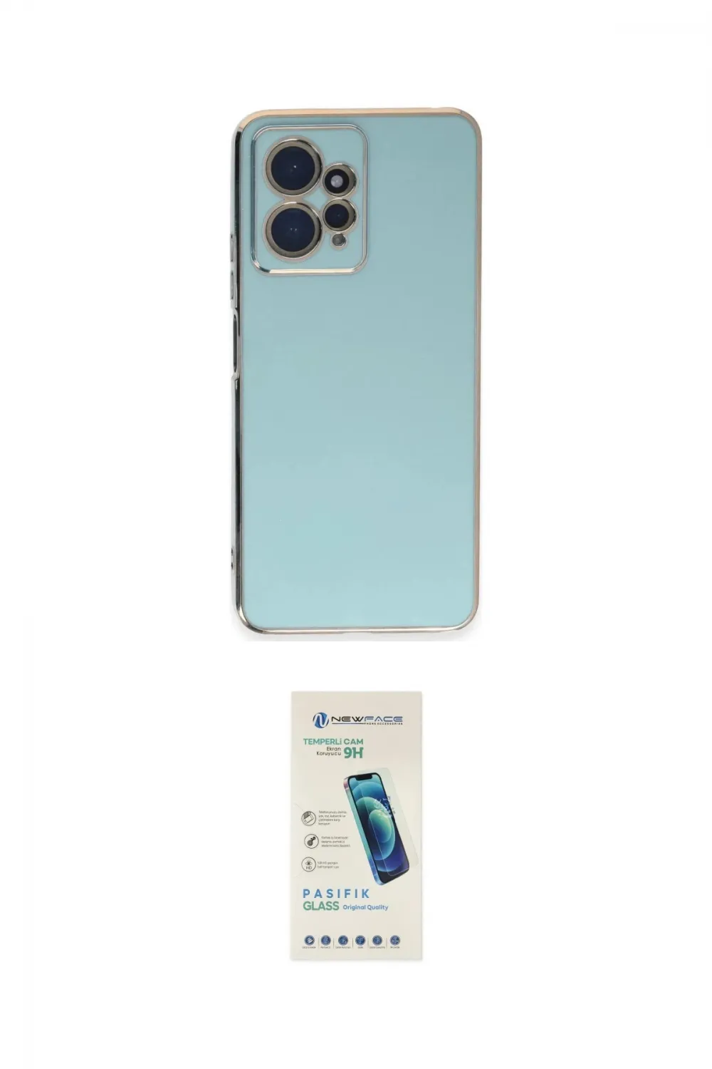 ieg™ Redmi Note 12 4G Kılıf Yankı Serisi - Şeffaf Pasifik Cam Ekran Koruyucu