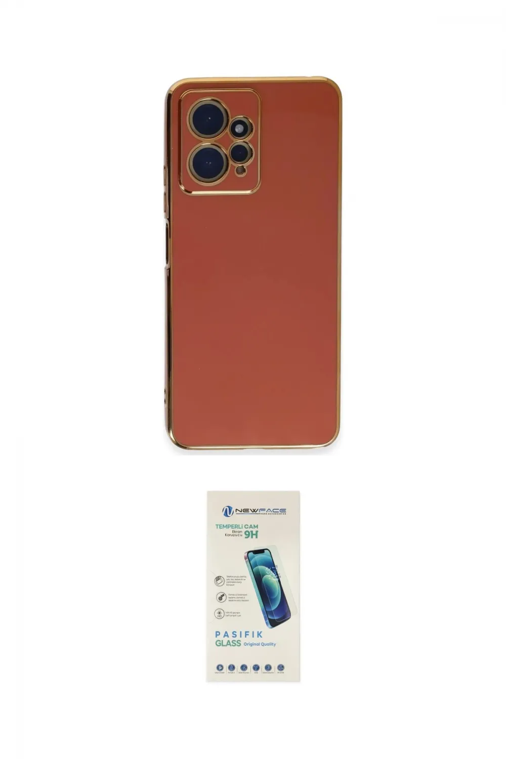 ieg™ Redmi Note 12 4G Kılıf Yankı Serisi - Şeffaf Pasifik Cam Ekran Koruyucu