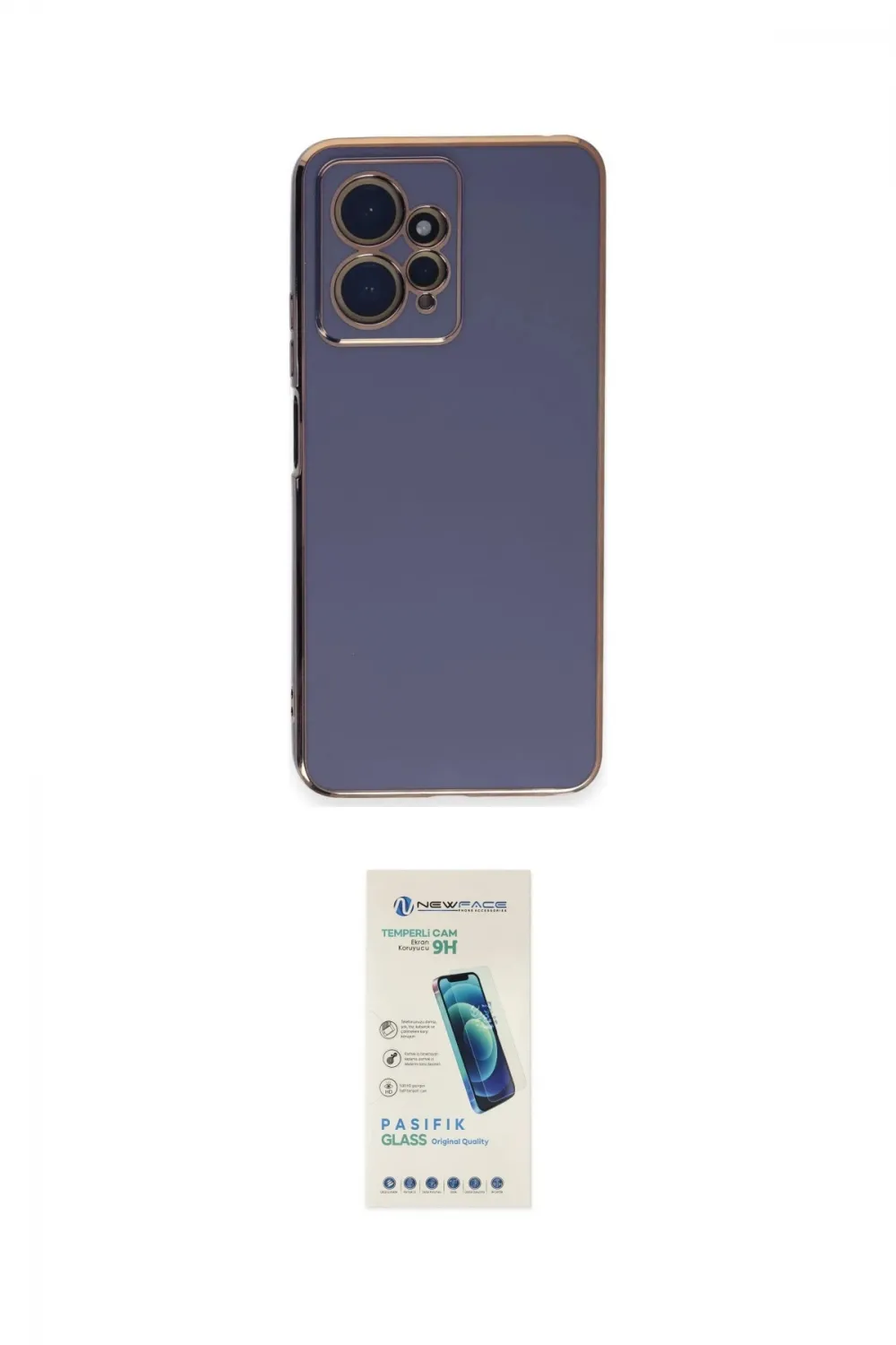 ieg™ Redmi Note 12 4G Kılıf Yankı Serisi - Şeffaf Pasifik Cam Ekran Koruyucu