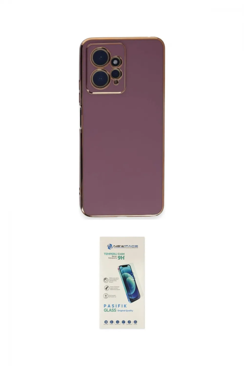 ieg™ Redmi Note 12 4G Kılıf Yankı Serisi - Şeffaf Pasifik Cam Ekran Koruyucu