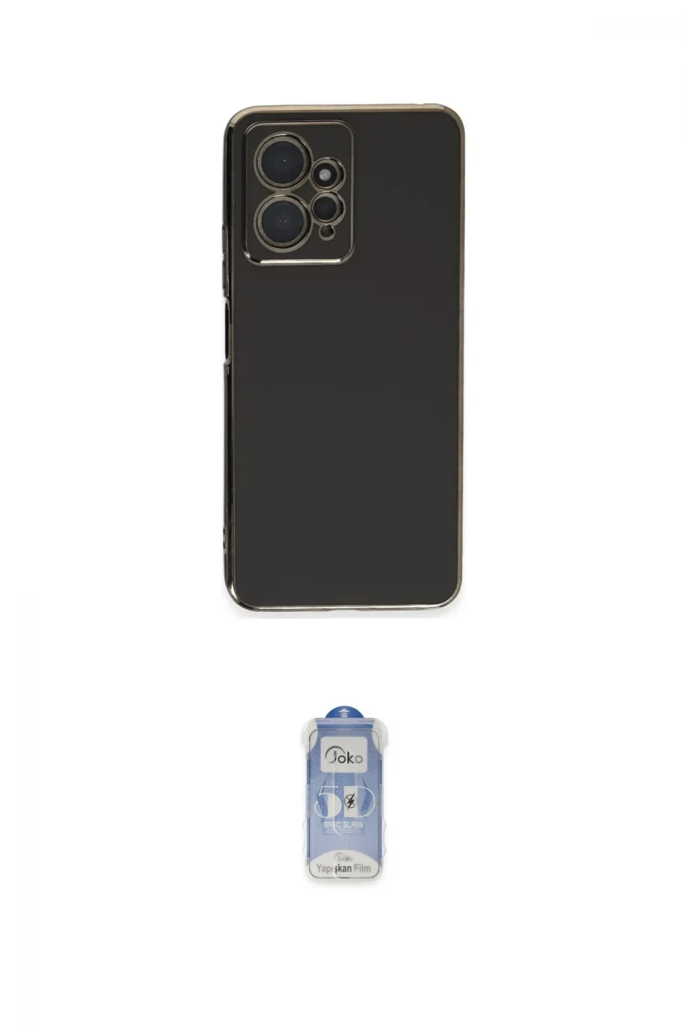 ieg™ Redmi Note 12 4G Kılıf Yankı Serisi - Siyah Joko Magic 5D Cam
