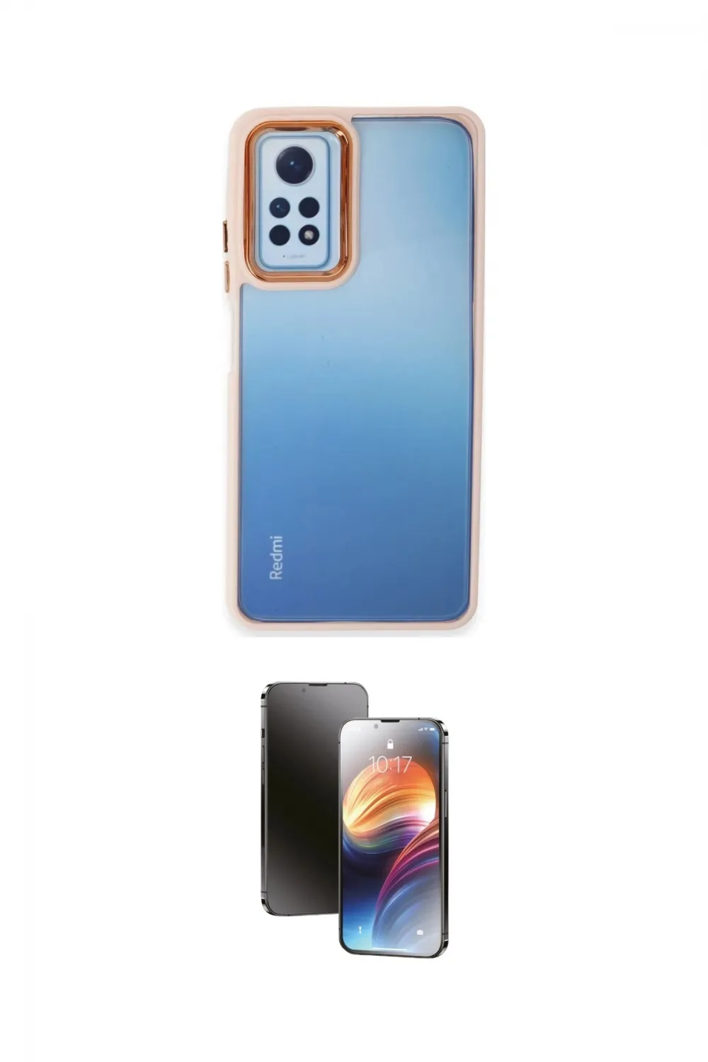 ieg™ Redmi Note 12 Pro 4G Kılıf Eksen Doku Prime - Siyah 3D Antistatik Mat Seramik Nano Ekran Koruyucu