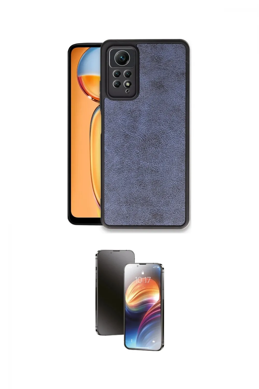 ieg™ Redmi Note 12 Pro 4G Kılıf Kıvılcım Işık Serisi - Siyah 3D Antistatik Mat Seramik Nano Ekran Koruyucu