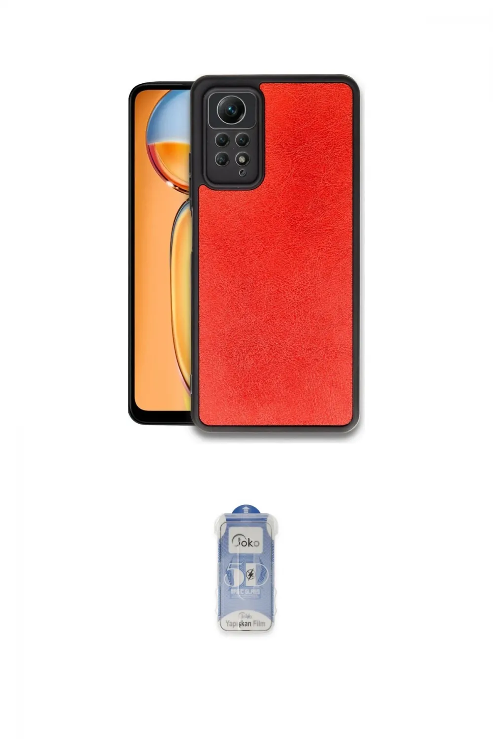 ieg™ Redmi Note 12 Pro 4G Kılıf Kıvılcım Işık Serisi - Siyah Joko Magic 5D Cam