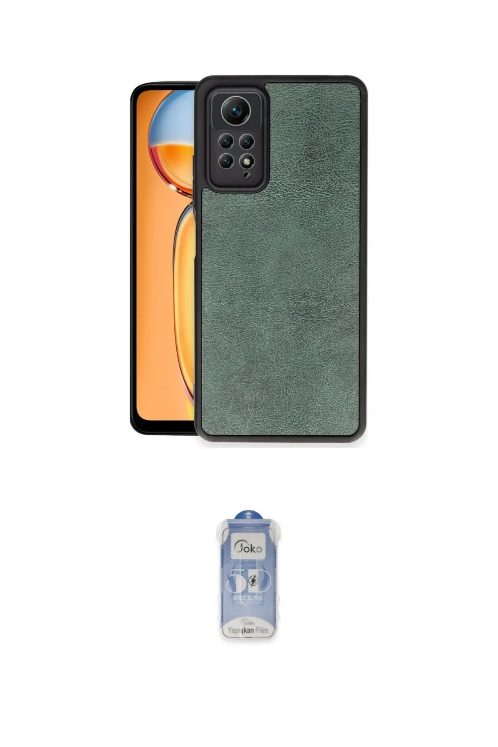 ieg™ Redmi Note 12 Pro 4G Kılıf Kıvılcım Işık Serisi - Siyah Joko Magic 5D Cam