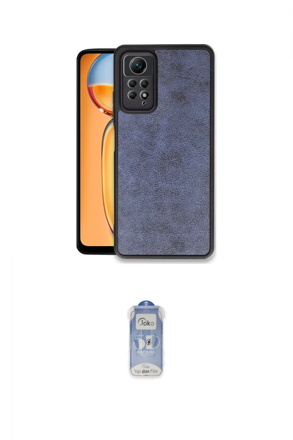 ieg™ Redmi Note 12 Pro 4G Kılıf Kıvılcım Işık Serisi - Siyah Joko Magic 5D Cam