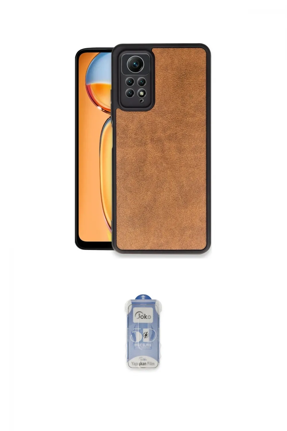ieg™ Redmi Note 12 Pro 4G Kılıf Kıvılcım Işık Serisi - Siyah Joko Magic 5D Cam