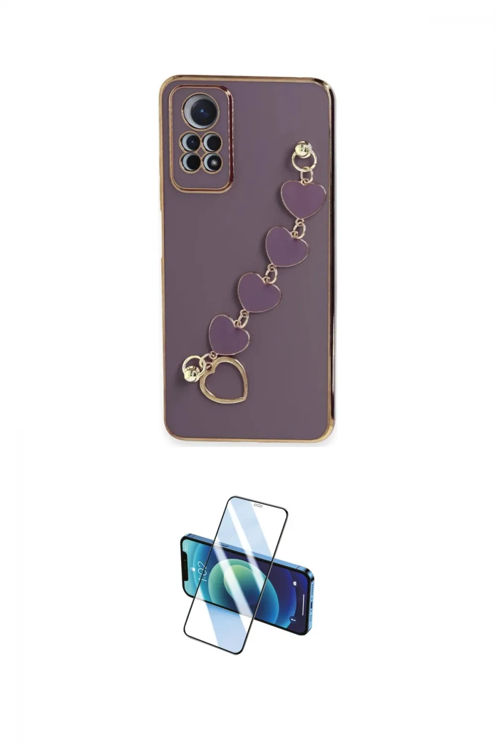 ieg™ Redmi Note 12 Pro 4G Kılıf Nova Işık Prime - Siyah 3D Antistatik Cam Ekran Koruyucu