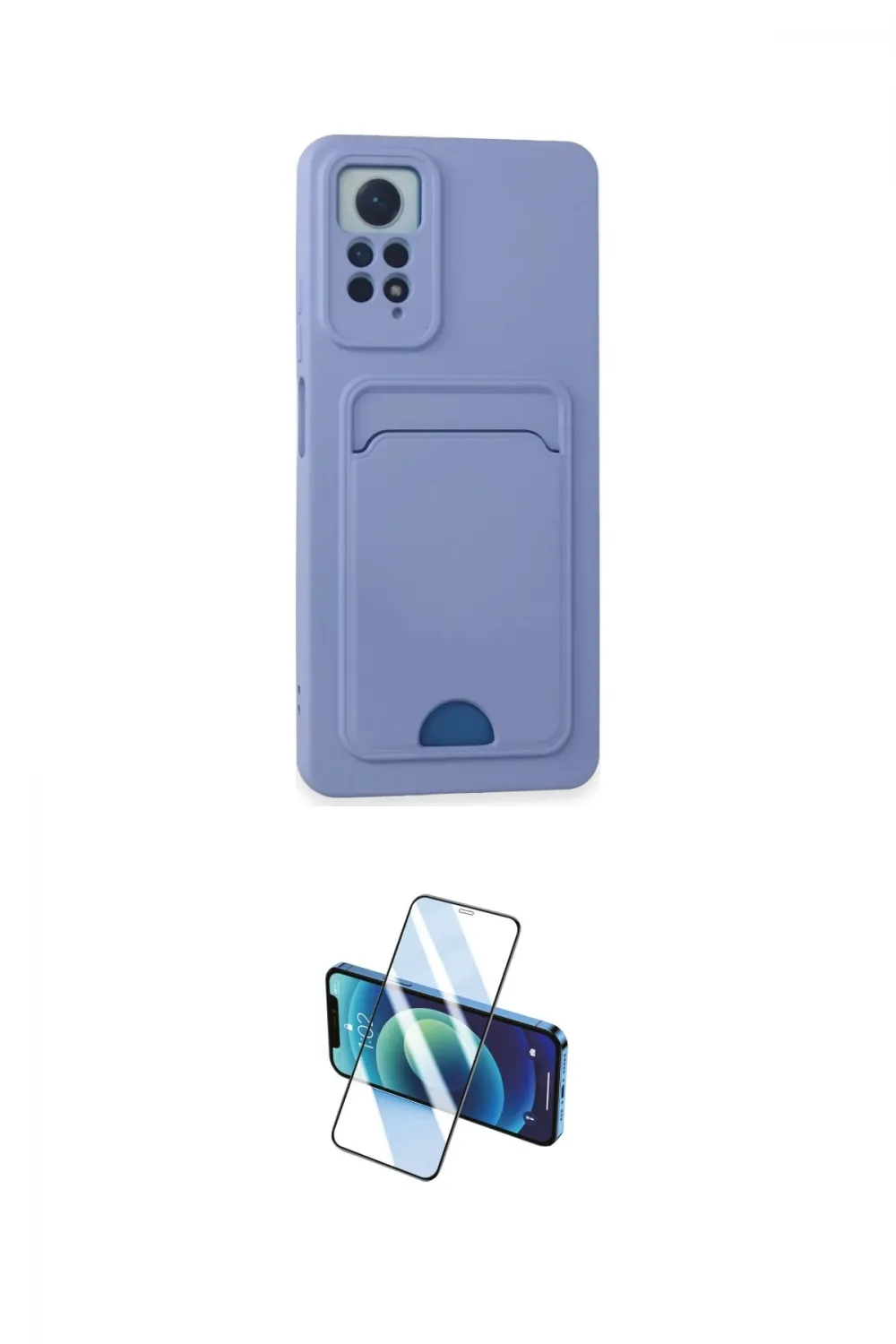 ieg™ Redmi Note 12 Pro 4G Kılıf Vadi Çizgi Prime - Siyah 3D Antistatik Cam Ekran Koruyucu