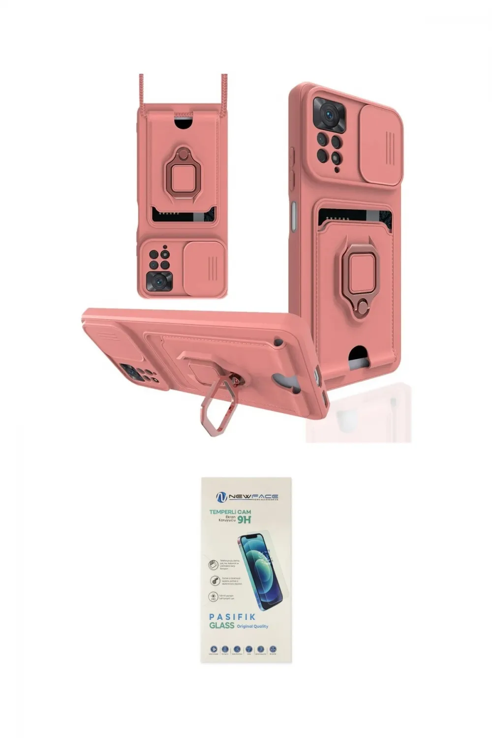ieg™ Redmi Note 12 Pro 4G Kılıf Vadi Form Prime - Şeffaf Pasifik Cam Ekran Koruyucu