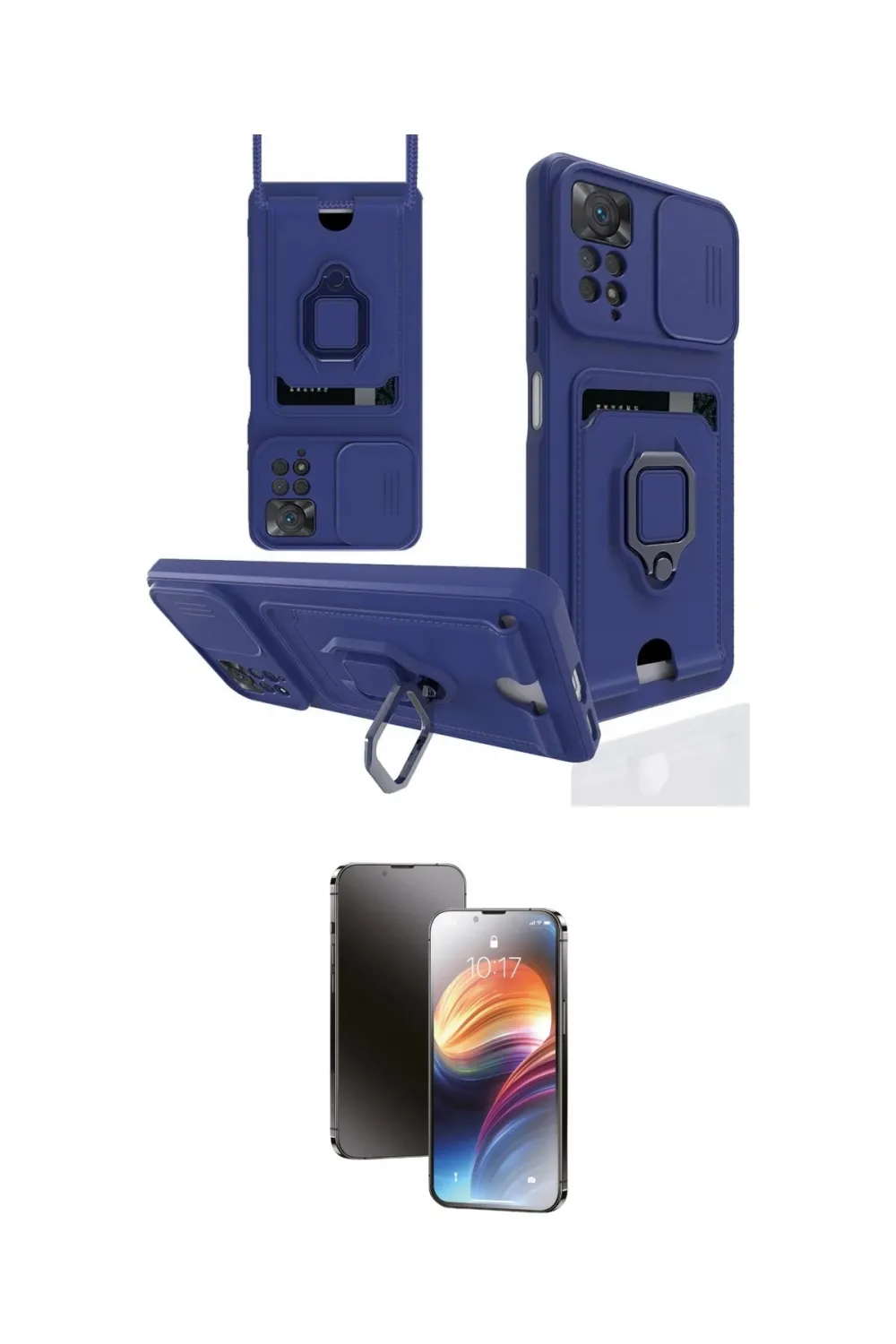 ieg™ Redmi Note 12 Pro 4G Kılıf Vadi Form Prime - Siyah 3D Antistatik Mat Seramik Nano Ekran Koruyucu